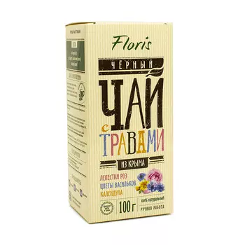 Чай черный Floris с розой, 100 г