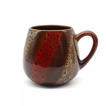 Чашка глиняная "Малиновый щербет", 350 мл