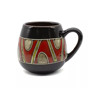 Чашка глиняная "Орнамент", 350 мл