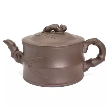 Глиняный чайник "Бамбук", ручная работа, 300 мл