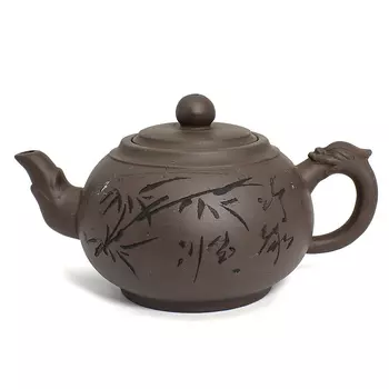 Глиняный чайник "Бронзовая колесница", 350 мл