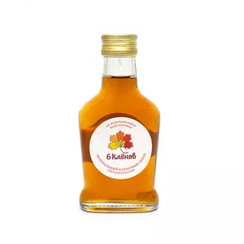 Кленовый сироп светлый "6 кленов", 100 мл