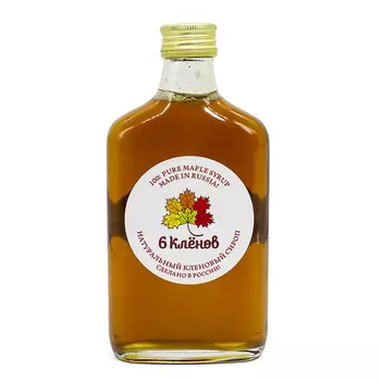 Кленовый сироп светлый "6 кленов", 250 мл