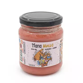 Крем-мёд Папа Миша Клубника-сливки, 300 г