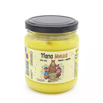 Крем-мёд Папа Миша Лимон-имбирь, 300 г