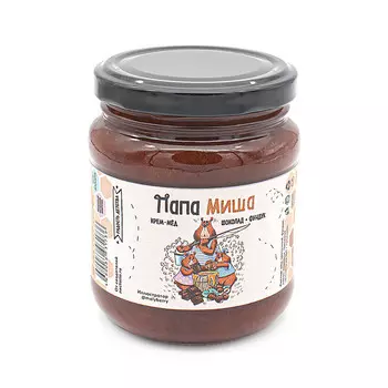 Крем-мёд Папа Миша Шоколад-фундук, 260 г