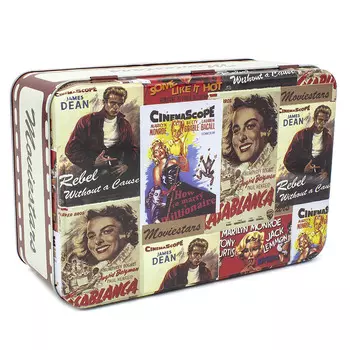 Шкатулка для чая "Кинозвёзды", 12.5х19х8 см