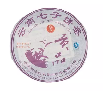 Шу Пуэр, фабрика Хонг Ли, 2008 г., блин 341 гр.
