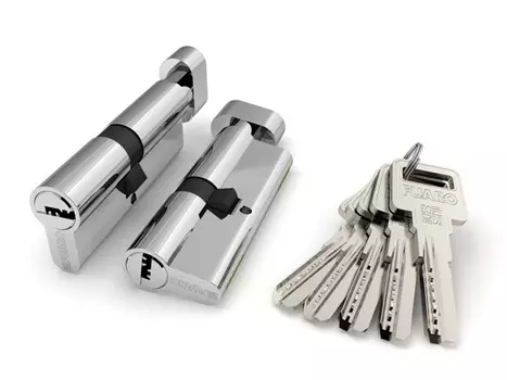 Цилиндровый механизм с вертушкой R602/80 mm-BL (35+10+35)