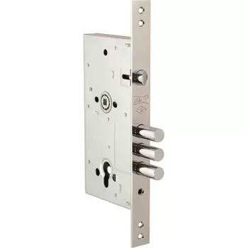 Корпус врезного цилиндрового замка с защёлкой 252/R w/b (тех. комплектация)