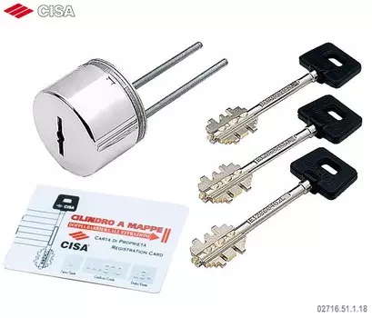 Секретная накладка на сувальдный замок 02.716.51.1.18