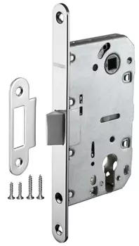 Замок межкомнатный под цилиндр PLASTIC P85C-50