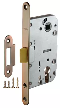 Замок межкомнатный под цилиндр PLASTIC P85C-50