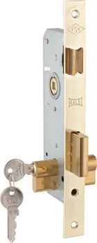 Замок врезной цилиндровый с защёлкой 152/R (40 mm) 3 кл.