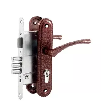 Замок врезной цилиндровый с защёлкой ЗВ4.2-0, 3 кл.