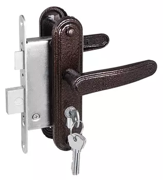 Замок врезной цилиндровый с защёлкой ЗВ4-3.03, 4 кл.