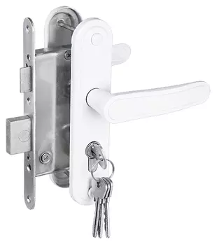 Замок врезной цилиндровый с защёлкой ЗВ4-3.03, 4 кл.