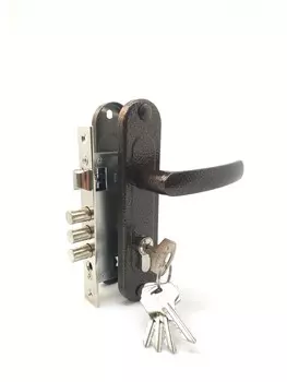 Замок врезной цилиндровый с защёлкой ЗВ7-60.1-02, 5 кл.