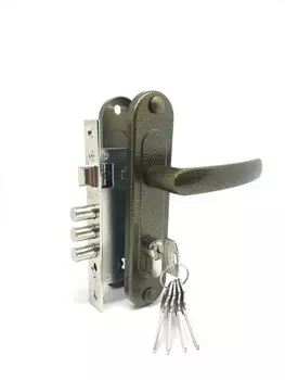 Замок врезной цилиндровый с защёлкой ЗВ7-60.1-02, 5 кл.