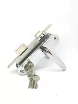 Замок врезной цилиндровый с защёлкой ЗВ7-70.4-02, 5 кл.