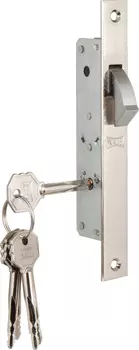 Замок врезной крестообразный узкопрофильный 201F 5 кл.