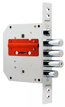 Замок врезной сувальдный с задвижкой и защёлкой ЗВ9-6 ЛКЗ левый