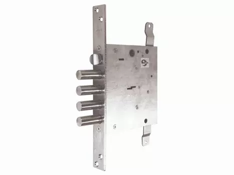 Замок врезной сувальдный с защёлкой ЗВ9 143.1.1 с тягами
