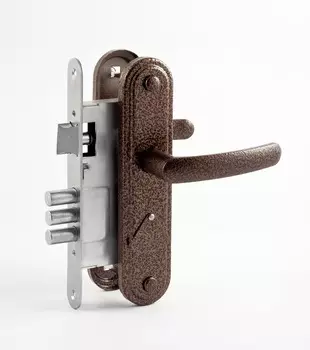 Замок врезной сувальдный с защёлкой ЗВ9.1-02, 3 кл.