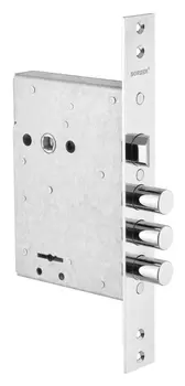 Замок врезной сувальдный с защёлкой ЗВ9-8Г