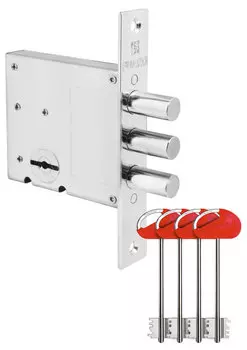 Замок врезной сувальдный V10/S-60.00.3R14