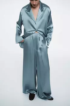 Брюки палаццо из шелка