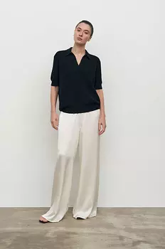 Брюки-палаццо из шелка