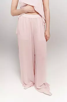 Брюки-палаццо из шифона