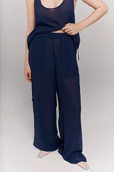 Брюки-палаццо из шифона