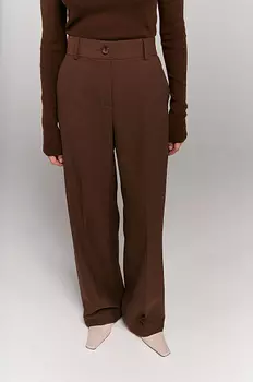 Брюки прямого кроя в пол