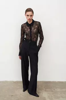 Брюки прямого кроя в пол