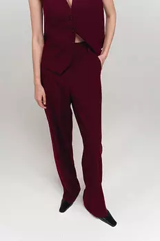 Брюки прямого кроя в пол