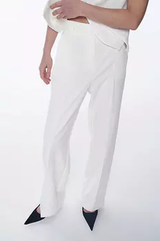 Брюки прямого кроя в пол