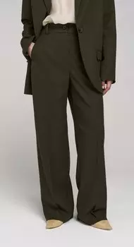 Брюки прямого кроя в пол