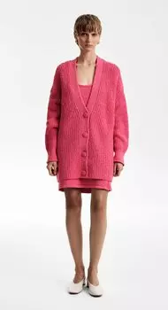 Хлопковый кардиган из фактурной пряжи