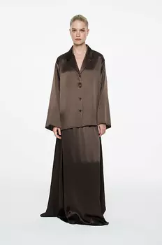 Юбка макси из шелка