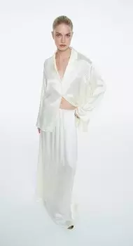 Юбка макси из шелка