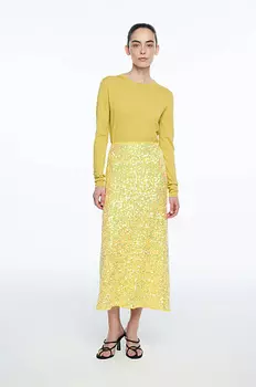 Юбка-миди из пайеток