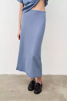 Юбка-миди из трикотажа