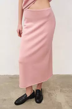 Юбка-миди из трикотажа