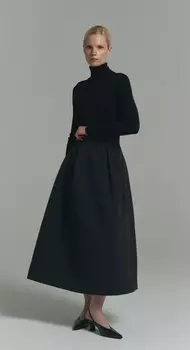 Юбка-миди с защипами