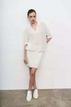 Юбка-мини из трикотажа