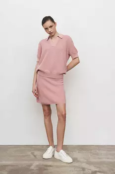 Юбка-мини из трикотажа