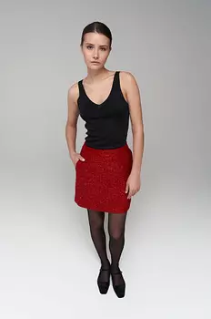 Юбка-мини из твида