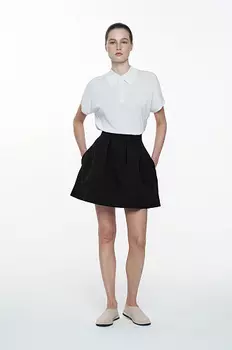 Юбка-мини с защипами